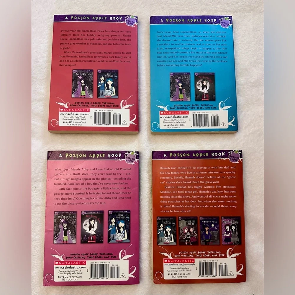 Scholastic Poison Apple Books - 4 of the many - Picture 2 of 5